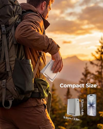 PopoIron LED Camping Lantern, 4000mAh Camping Lights with 3 Colors and Dimmable Brightness, 2-in-1 Flashlight & Emergency Indoor Lantern for Home Power Outages Camping Hiking Hurricane - color: White-1P