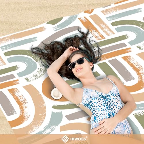 Beach Blanket Waterproof Sandproof Oversized 95”x 80”,Sand Free Beach Mat with Corner Pockets,Portable Mesh Bag for Travel and Outdoor Camping (Maze) - color: Maze