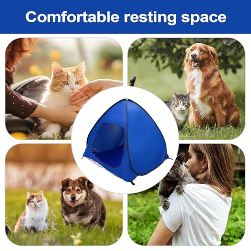 Pet Camping Tent - Foldable Weatherproof Animal House, Compact Outdoor Shade Cabin, Portable Travel Haven | Backyard Garden Lawn Tent for Picnics Patio Outings Trips Companions Relaxation - color: L
