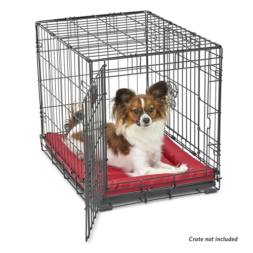 MidWest Homes for Pets Ultra-Rugged MAXX Dog Bed, Water Repellant, Easy Wipe Clean, Super Durable, Fits 24-inch Dog Crates, Red, 23L x 18W x 3H inches - color: Red, size: 24 Inch