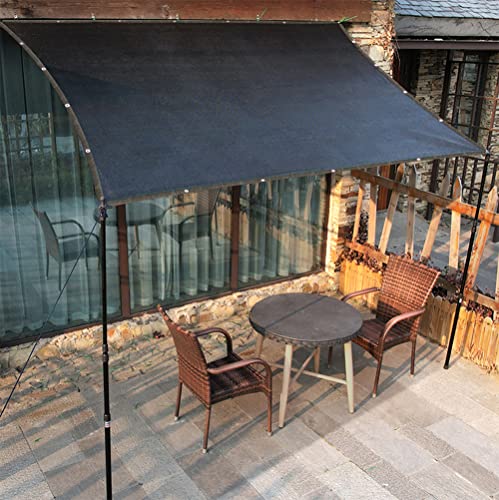 70% Black Shade Cloth with Grommets, 6.5 x 10 FT Garden Sunblock Mesh Tarp, UV Resistant Sun Shade Net for Plants Cover, Greenhouse, Pergola, Kennel, Chicken Coop and Patio - color: 70% Blcak, size: 6.5 X 10 FT