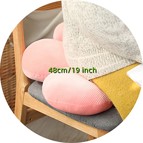 LEHU Flower Pillow, Flower Shaped Seating Cushion -Cute Daisy Pillow for Girls Tweens Room Decor Flowe Floor Pillow for Reading and Lounging Comfy (White + green-19'') - color: White + Green, size: 19''