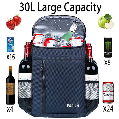 FORICH Soft Cooler Backpack Insulated Waterproof Backpack Cooler Bag Leak Proof Portable Small Cooler Backpacks to Work Lunch Travel Beach Camping Hiking Picnic Fishing Beer for Men Women - color: Y - Blue