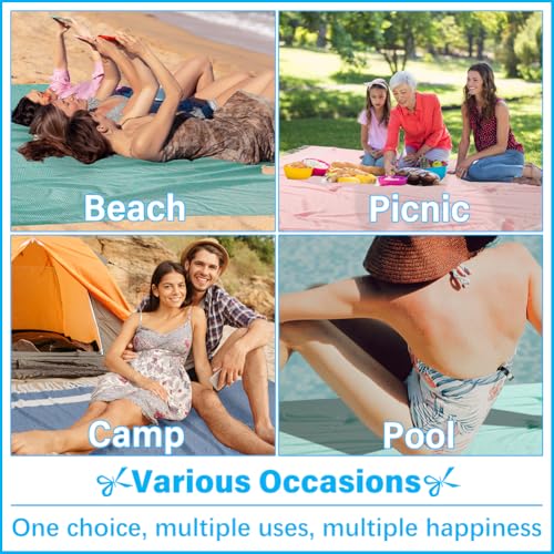Oversized Turkish Beach Towel Blanket XXL Cotton Sandproof Towels Boho Woven Extra Large Big Sand Free Giant Throw Blankets Huge Quilt XL Picnic Camping Necessities Cloud For Adult Gifts Blue - color: Woven Light Blue, size: XXXL(88x82 IN,224x208 CM)