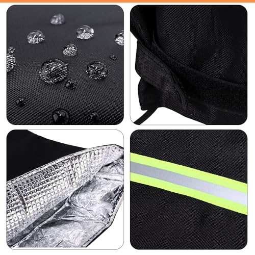 Outdoor Faucet Covers for Winter, 25" H X 13" W Heating Hose Bib Covers for Winter, Outside Waterproof Insulated Spigot Freeze Protection, 1/8" Thick Aluminum Foil Fabric and 420D Oxford Fabric - size: 25" H X 13" W