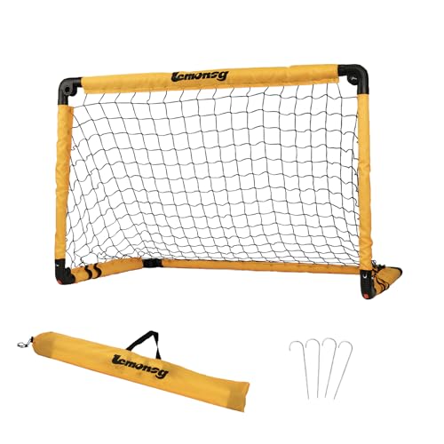 Small Soccer Goals for Kids, Foldable Mini Soccer Goal Set with Portable Soccer Net for Kids, Kid Soccer Goal for Indoor Outdoor Backyard Play, Soccer Toy Gift for Children - size: Elite Yellow: 35.43×23.62×23.62 inch in goal