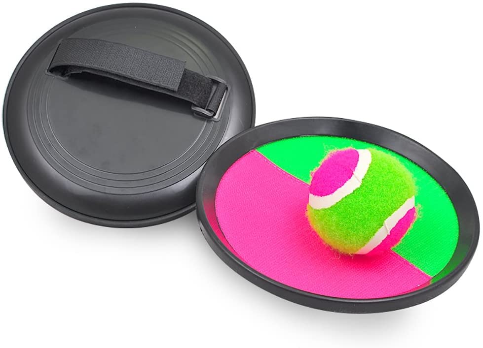 Pitch N Catch Ball Game Pack Indoor and Outdoor Mitt Pitch N Catch Paddle Ball Set (1 Pack) - size: 1 Pack