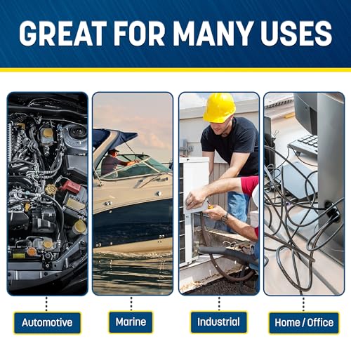 GS Power 1/2 Inch x 50ft Split Wire Loom Tubing, Split Cable Sleeve Cord Protector for Industrial Electrical Wires, Automotive Wire Cover Flexible, High Temperature Cable Conduit, Wrap - size: 1/2" x 50ft
