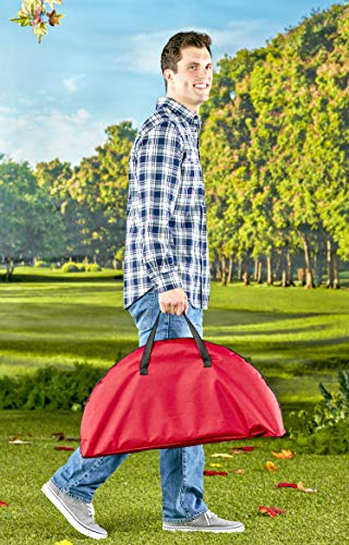 Portable Camping Side Table for Outdoor Picnic - color: Red