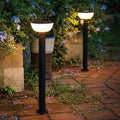 Basin Series - 24.5" Solar Pathway Lights - Walkway Lights for Outside - PIR Sensor & Three Lighting Modes - Rechargeable Battery Lasts Up to 35 Hours - 2700K - Dark Sky Friendly - 2 Pack - size: 2 Pack Pathway Lights