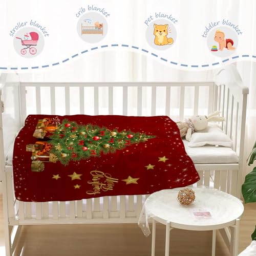 YeeJu Christmas Throw Blanket Baby Small Red Christmas Tree Blanket for Toddler Swaddle Pet Crib Soft Lightweight Fuzzy Plush Fleece Blankets and Throws Xmas Winter Holiday Blanket 30x40 - color: Chrsitmas-26, size: 30"x40"