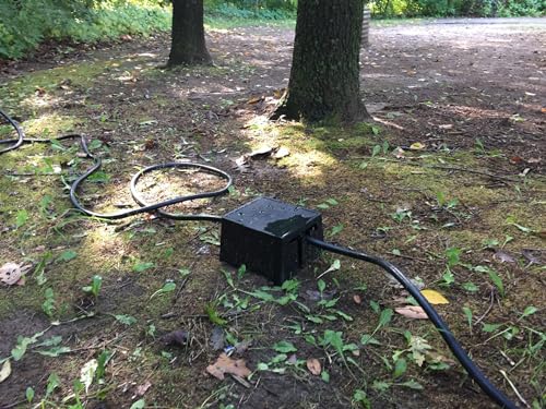 GR Innovations RV Extension Cord Cover | Plug Saver | Outdoor Electrical Cord Cover | Elevates & Shields Outdoor Extension Cords | 30 Amp and 50 Amp | Made in USA