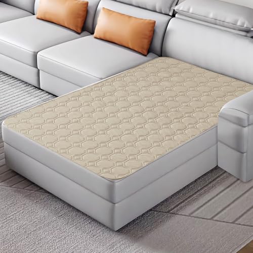 ZNSAYOTX Ultimate Cozy Blankets (40"x50") 100% Waterproof Chaise Mat Blanket for Dog Pets, Bed Couch Sofa Protector with Non-Slip Back Washable Durable, Pee Scratch Proof Easy to Clean (Khaki) - color: Khaki, size: 40x50 Inch