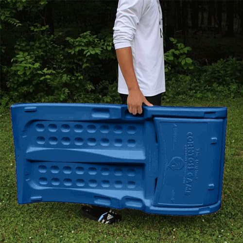 Driveway Games All Weather Corntoss Bean Bag Cornhole Yard Game Set for Indoor and Outdoor Use with 2 Target Boards and 8 Bean Bags - color: Blue