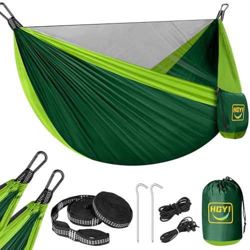 Camping Hammock Mosquito Net,Double & Single Portable Hammocks Hammocks with 2 Tree Straps,Hammock Tent for Travel Camping,Camping Accessories for Indoor Outdoor Hiking Backpacking Backyard Beach - color: Molv&guolv, size: Large