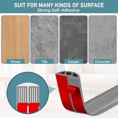Floor Cord Cover Self Adhesive Cord Hider Floor Extension Cord Covers for Floor Power Cord Protector Cable Management Prevent Cable Trips Cable Cavity 0.32" W x 0.32" H (Light Grey Wood, 10Ft) - color: Light Grey Wood, size: 0.79" x 10'