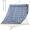 SUNCREAT Hammocks Replacement Hammock for Stand, 475 lbs Capacity, Two Person Backyard Hammock with Pad for Outside, Dark Gray Pattern - color: Dark Gray Pattern