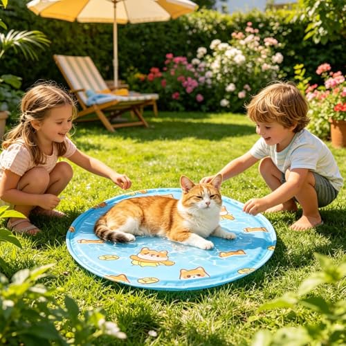 Widely Use Cooling Dog Bed - Soft Gel Non-Slip Pad, Foldable Reusable Mat, Pressure Activated Sheet | for Car Trip Park Beach Picnic Balcony Lawn Travel Summer Heat Relief - color: Blue