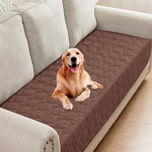 ZNSAYOTX Ultimate Cozy Blankets (30"x70") 100% Waterproof Sofa Mat Blanket for Dog Pets, Bed Couch Protector with Non-Slip Back Washable Durable, Pee Scratch Proof Easy to Clean (Coffee) - color: Coffee, size: 30x70 Inch