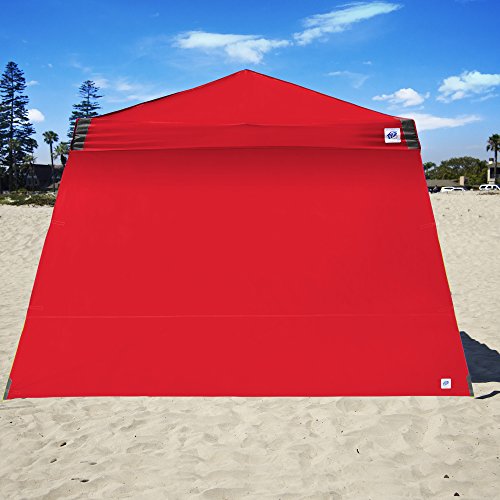 E-Z UP Single Sidewall with Screened Window, Fits 10' Angled Leg, Truss Clip Attachment, Punch - color: Punch, size: 10'