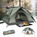Camping Tent 2/3/4 Person Instant Pop Up Tents for Camping - 40s Automatic Easy Setup Tent with Rainfly, Double-Layer Waterproof & Windproof Instant Tents with Welcome Mat for Camping & Hiking - size: Green 2 Person