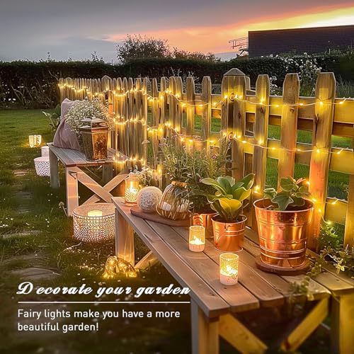JMEXSUSS 200 LED Fairy Lights Plug in, Warm White Remote Control String Light Indoor Bedroom with Wheel, 66 ft 8 Modes Twinkle Lights for Room Dorm Party Christmas Tree - color: Warm White, size: 66FT 200LED