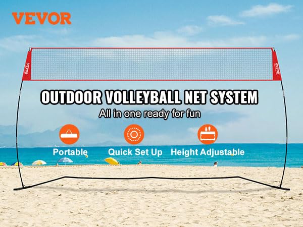 VEVOR Volleyball Training Net System,8 * 11/12 * 11ft/Pitching Practice/Spiking Practice/14 Net,Portable Net Station, Easy Setup Indoor Outdoor Target Net for Serving Spiking Setting - style: 14" Net