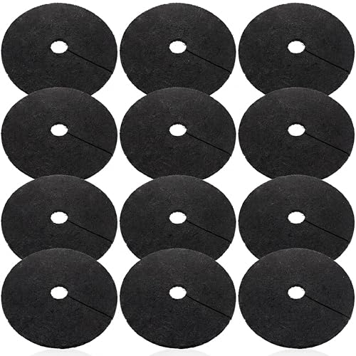 Peryiter 6 Pcs Rubber Mulch Tree Ring, Heavy Duty Rubber Mulch Mat, Tree Protector Weed Barrier Mats, Round Root Barrier for Root Protection Weed Grass Control (20 Inches) - style: 20 Inches