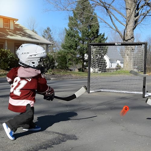 Premier Sports – Street Hockey Goal & Shooter Tutor – Portable Hockey Net for Indoor & Outdoor Use – Hockey Training Equipment