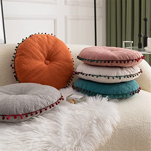 Round Cushion Ball Round Pillow Sofa Cushion Floor Pillow (Grey, 15.7in40cm) - color: Grey