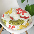 vctops 1PC Indoor Outdoor Bohemian Round Chair Cushion Seat Pad Floor Cushion Pillow (Flower Grass 2, 16"X16") - color: Flower Grass 2, style: 16Inchx16Inch/40x40cm