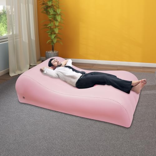 BBL Recovery Air Mattress with Center Hole-Blow Up Mattress Inflatable Couch Waterproof Air Mattress Medical Sofa Chair,PVC Inflatable Bed, Portable Post-Surgery Support Bed for Home & Travel