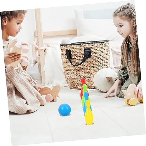 12Pcs Bowling Set Interactive Parent Simulation Game Includes Pins and Balls for Outdoor Fun and Skill Development