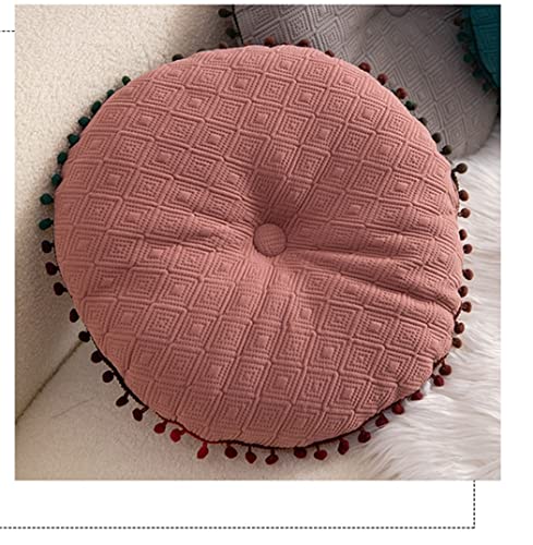 Round Cushion Ball Round Pillow Sofa Cushion Floor Pillow (Pink, 15.7in40cm) - color: Pink