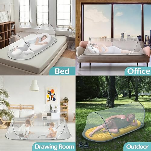 78 * 31 * 23Large Pop-Up Mosquito Net, Lightweight, Breathable, and Soft Convenient Mesh Tent,Foldable and Durable,Mosquito Net for Bed,Apply to Outdoor Athletes, Camping, Beach,Starlit Sky of Night.