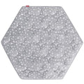 Hexagon Playpen Mat Compatible with Bend River Baby Play Pen, Hexagon Play Mat, Non Slip and Padded Play Mat Grey with Star Print - color: Grey With Star, size: for Bend River Baby Playpen with Canopy
