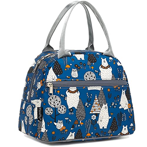 FlowFly Insulated Lunch Cooler Bag - Tote Bag Organizer for Women/Men, Owl - color: Owl