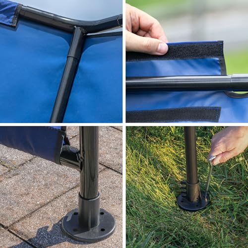 ShelterLogic 2.5' Outdoor Pet Shade, Versatile Pet Canopy Tent for Small-Breed Dogs, Cats, Small Animals and Livestock, Blue - size: Small