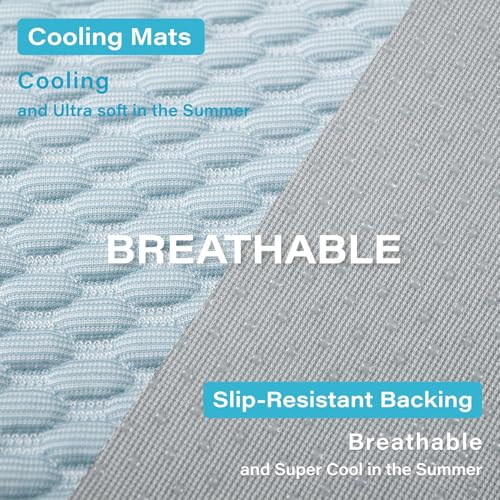 MICROCOSMOS Sleeping Pad & Pet Cooling Mat- Breathable Bubble Surface, EZ Clean. Keep Cooling for Pets, Kids and Adults in Summer.(BlueWhite, 48" x 24") - color: BlueWhite, size: 48" x 24"