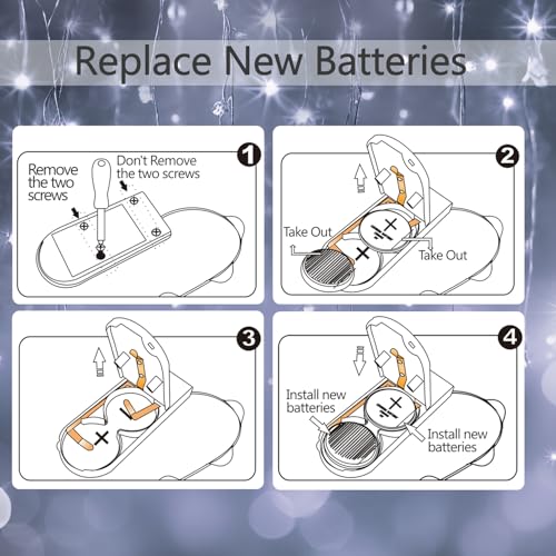 6 Pack Fairy Lights Battery Operated Mini String Lights with Timer 2PCS Remote 6.5ft 20LED Cool White Firefly Lights Waterproof Silver Wire Twinkle Lights DIY Mason Jar Wedding Party Christmas Decor - color: Cool White, size: 6.5ft