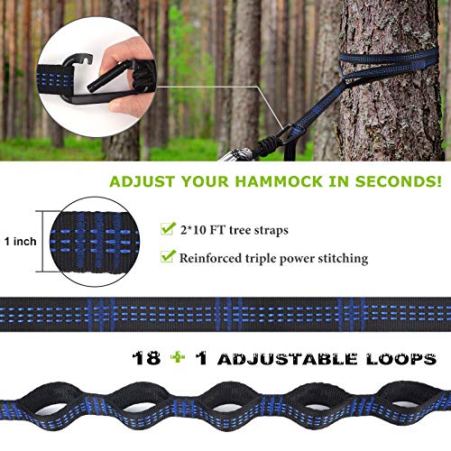 Camping Hammock with Net,Travel Portable Lightweight Hammocks with Tree Straps and Solid D-Shape Carabiners,Parachute Nylon Hammock for Outsides Backpacking Beach Backyard Patio Hiking - color: Camo, size: Large