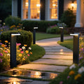 20.5" Solar Pathway Lights - Walkway Solar Lights for Outside - PIR Sensor & Two Lighting Modes - Rechargeable Battery Lasts Up to 55 Hours - 3000K - IP44 Weather Resistant - 4 Pack - size: 4 Pack Landscape Lights
