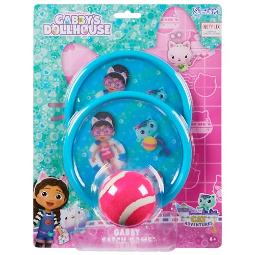 Swimways Gabby's Dollhouse Catch Game, Swimming Pool Accessories & Kids Outdoor Toys, Gabby's Dollhouse Party Supplies & Yard Games for Kids Aged 4 & Up - color: Gabby's Dollhouse