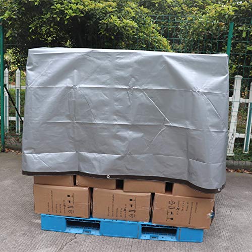 Amazon Basics Multi Purpose Waterproof Poly Tarp Cover with Grommets, 20 x 20 ft, 10MIL Thick, Brown/Silver, 1-Pack