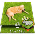 Hompet Artificial Dog Grass Pad for Dogs, 51"x33", Easy to Clean with Drainage Holes - size: 51 x 33"