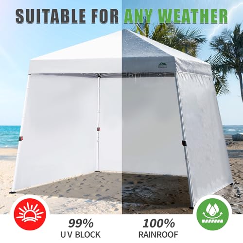 Canopy Sidewalls for 11x11,12x12 Slant Leg Pop Up Tent,3 Pack Sunwalls Only,(Black) - color: Black, size: 12X12