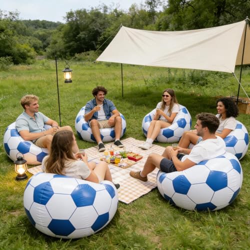 Portable Camping Chair - Portable Folding Heavy Duty Inflatable Lounger for Adults with Waterproof Pvc | Air Sofa Material with Outdoor Furniture Function, Home Camping Beach Lake Backyard 25x25cm Siz