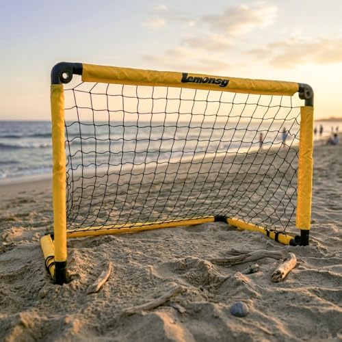 Small Soccer Goals for Kids, Foldable Mini Soccer Goal Set with Portable Soccer Net for Kids, Kid Soccer Goal for Indoor Outdoor Backyard Play, Soccer Toy Gift for Children - size: Elite Yellow: 23.62×17.71×17.71 inch in goal+ball