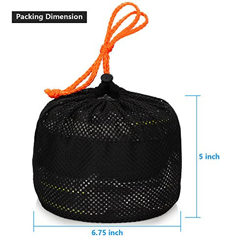 Gutsdoor Camping Cookware Set Camping Gear Campfire Utensils Non-Stick Cooking Equipment Lightweight Stackable Pot Pan Bowls with Storage Bag for Outdoor Hiking - style: 10pcs (Orange)