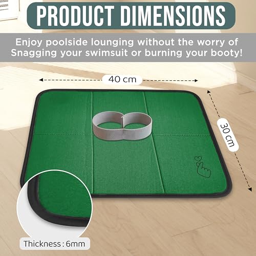 2 Pack Neoprene Portable Lightweight Mini Folding Mat - Waterproof Soft Cushion - Moisture Proof Design for Comfort - Foam Seating Mat for Outdoor Activities - 2 Vibrant Colors (Orange & Green)